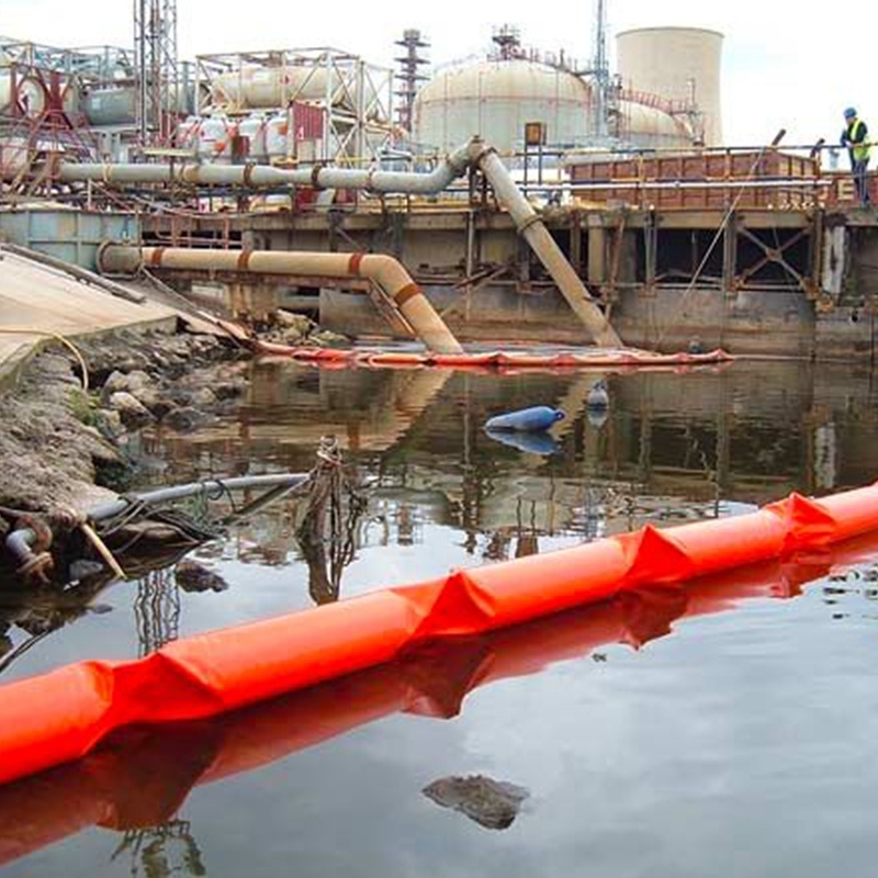 Oil containment boom/fence/barrier pvc for shoreline and coastal
