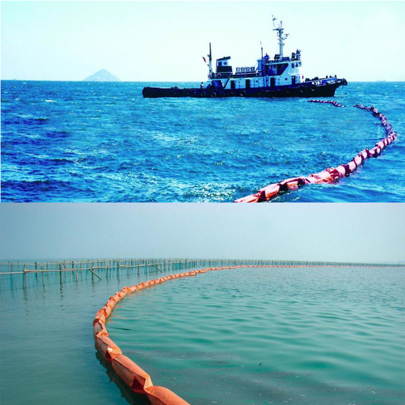 Oil containment boom/fence/barrier pvc for shoreline and coastal