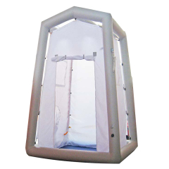 Single-person decontamination tent