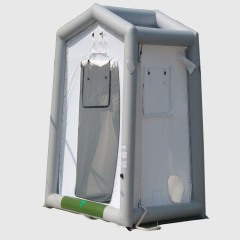 Single-person decontamination tent