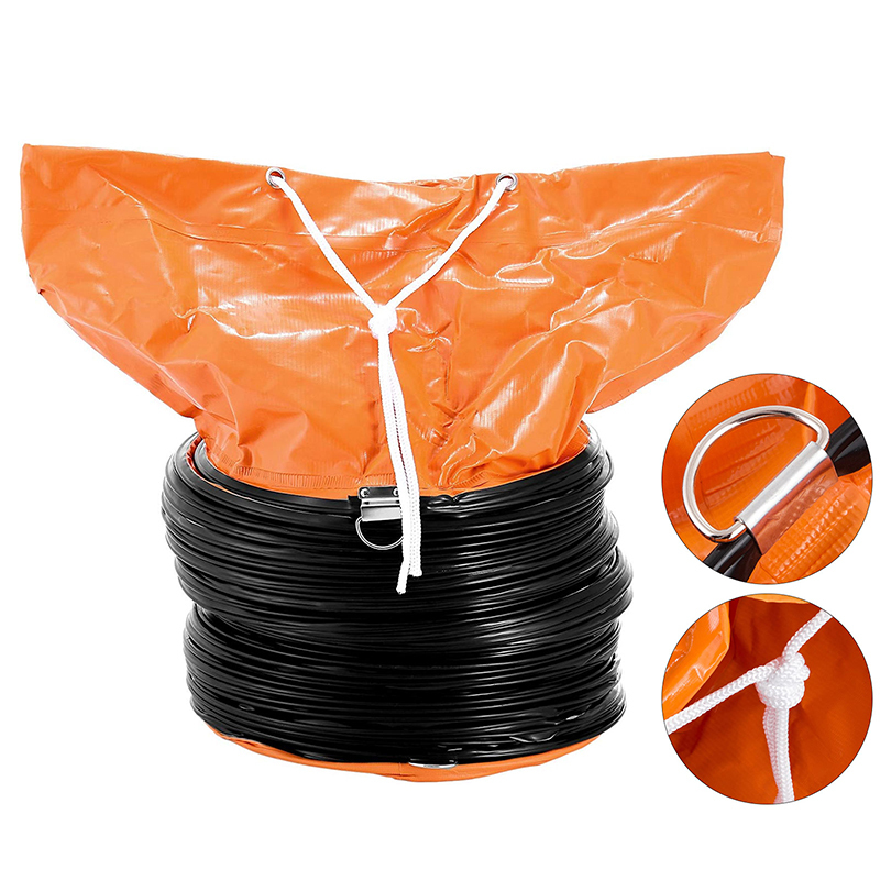 Portable long hose tunnel ventilation