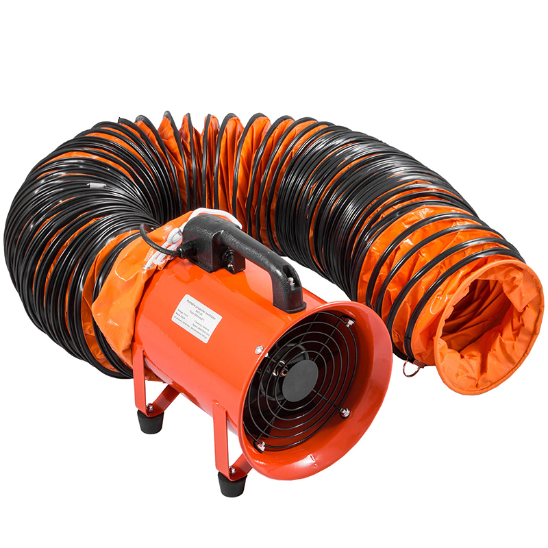Portable long hose tunnel ventilation