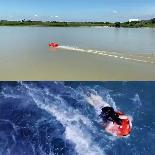 Water rescue remote control robot