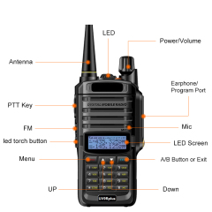 Fire rescue handheld radio Walkie Talkie
