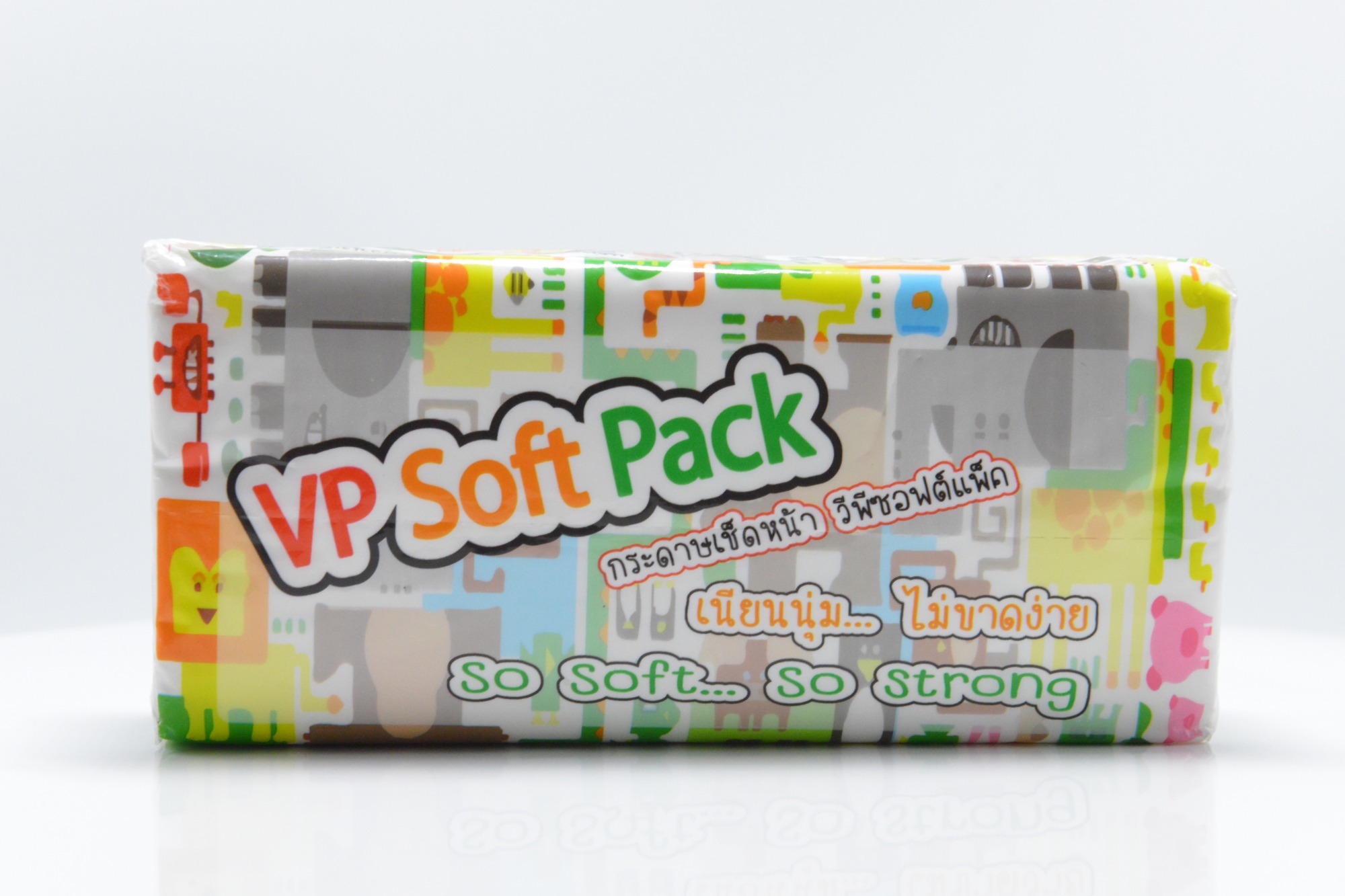 VP soft pack 150PCS 2ply facial tissue paper QD20090