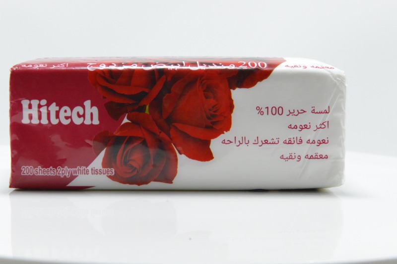 red rose facial tissue paper