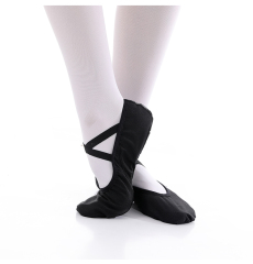 Black Canvas Ballet Shoes