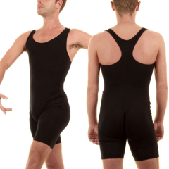 Mens Black Racer Unitard