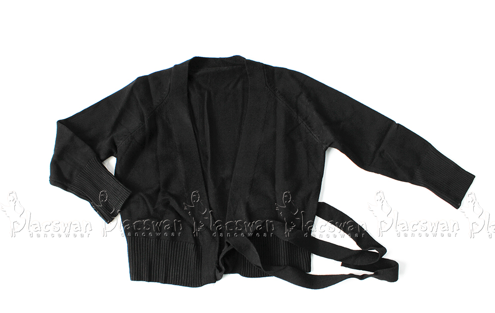 Cropped Ballet Wrap Cardigan