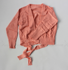 Cropped Ballet Wrap Cardigan
