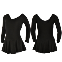 Long Sleeve Leotard With Skirt