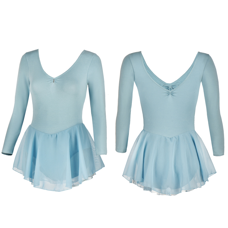 Leotard With Chiffon Skirt