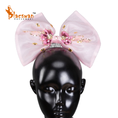 Oversize Pink Bow Ballerina Headpiece