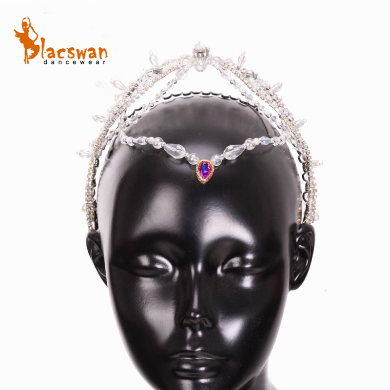 Silver and White Ballerina Headpiece