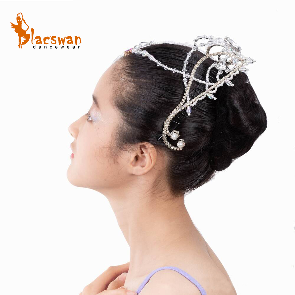 Silver and White Ballerina Headpiece