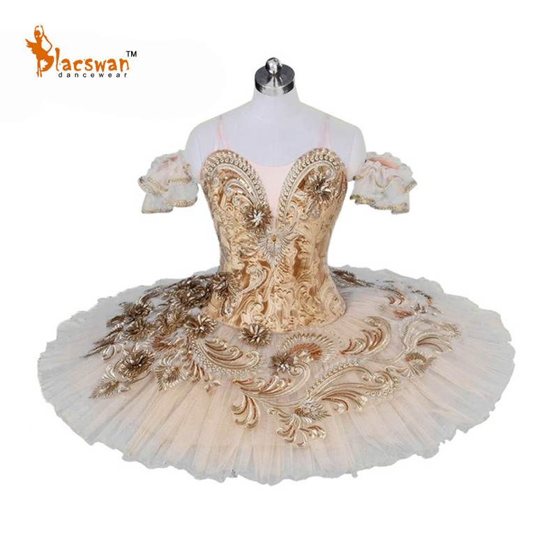 Gold Ballet Tutus For Competition