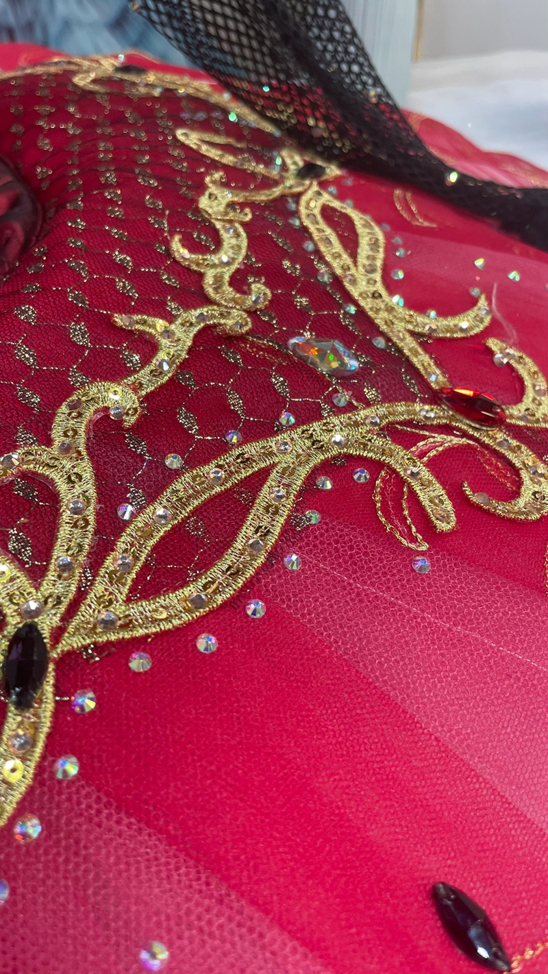 Red Paquita Ballet Tutu