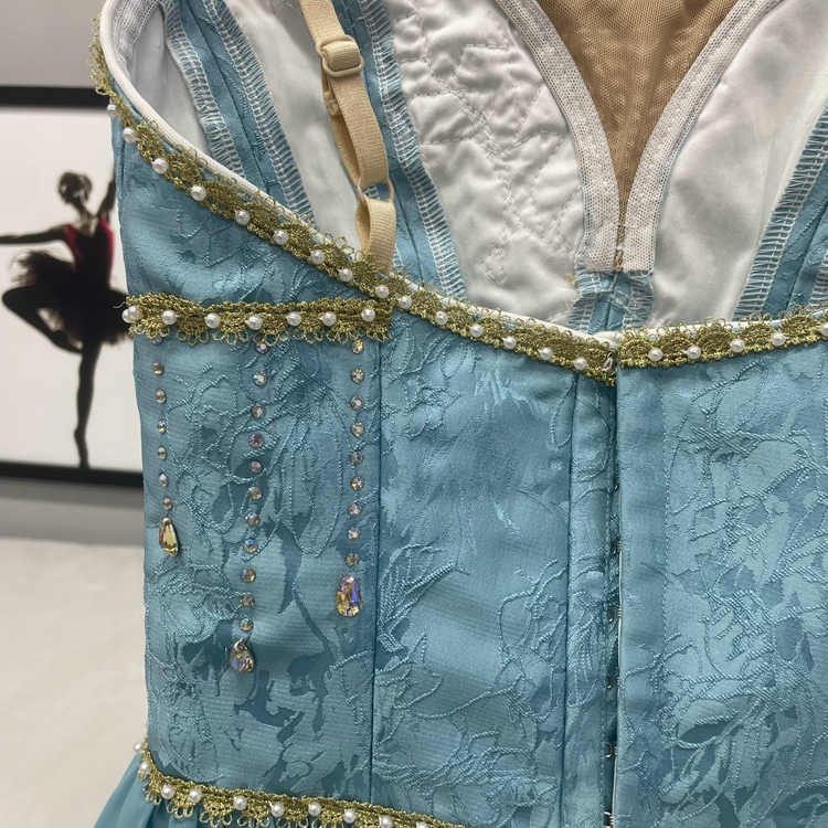 Blue Flowy Ballet Dress