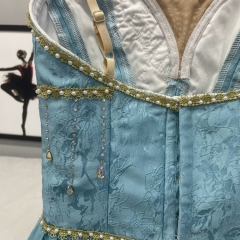 Blue Flowy Ballet Dress
