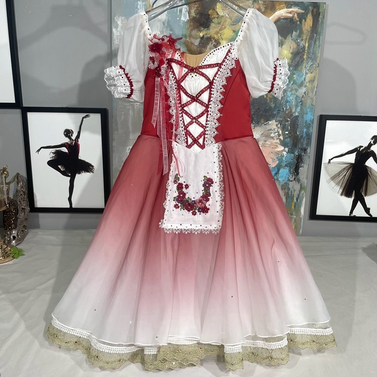 Red Giselle Ballet Tutu
