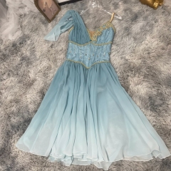 Blue Flowy Ballet Dress