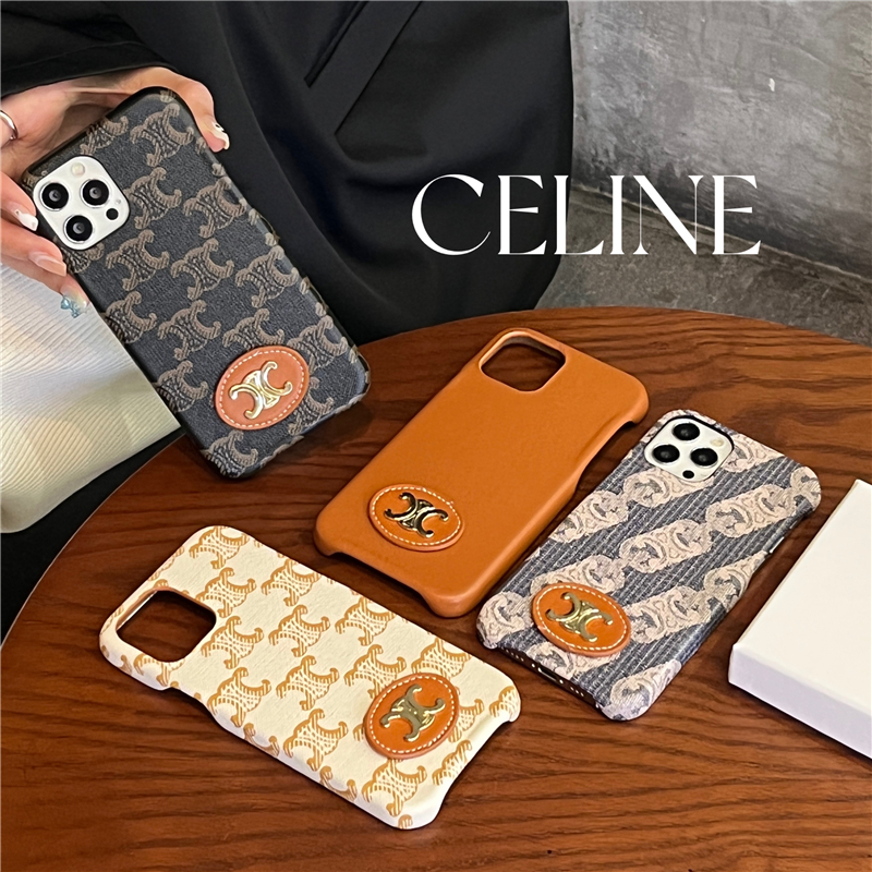 セリーヌ iPhone13ProMaxケース トリオンフ柄 新作 Celine iPhone13Pro