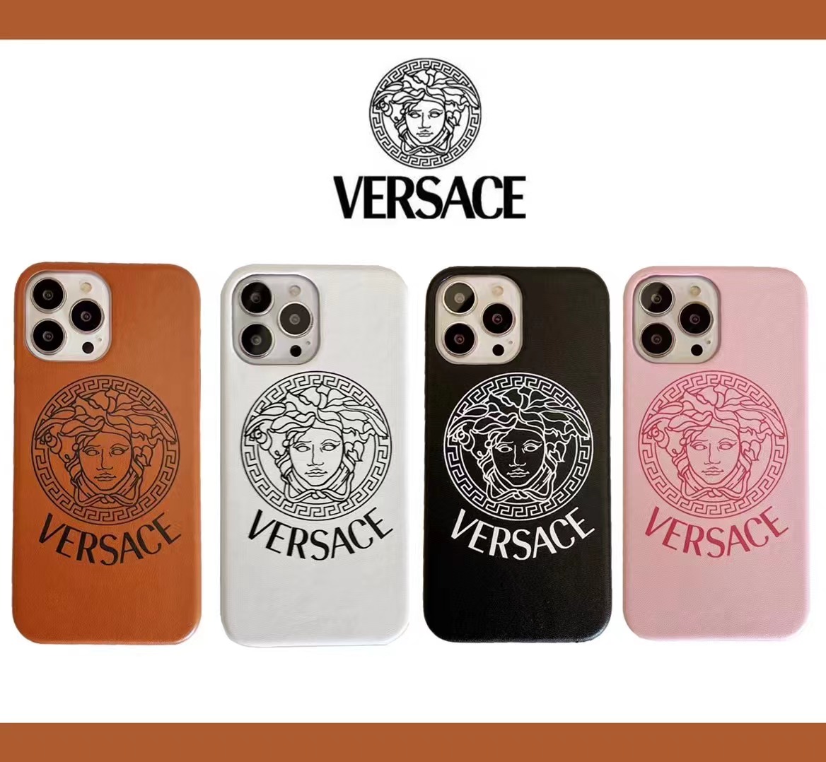 VERSACEロゴ付き iPhone13ProMaxケース