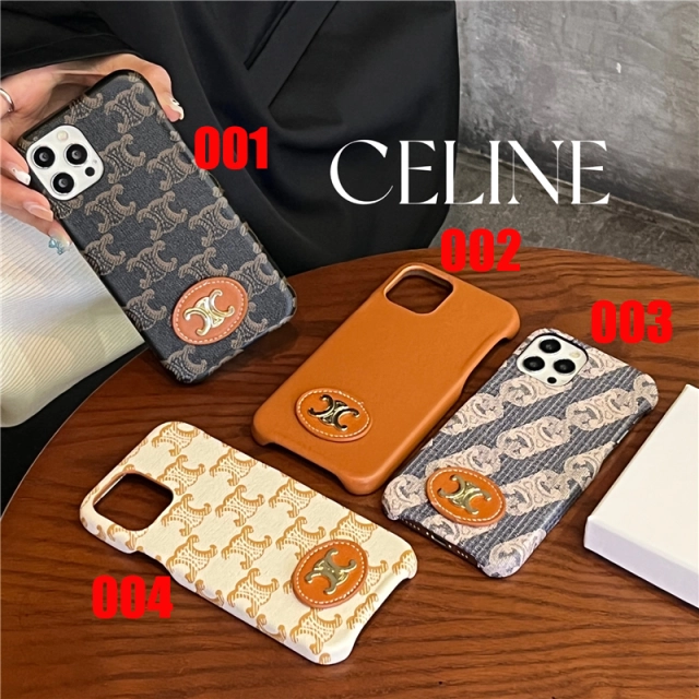 セリーヌ iPhone13ProMaxケース トリオンフ柄 新作 Celine iPhone13Proケース 芸能人愛用 CELINE アイフォン 12ProMaxケース ロゴ付き celine iPhone11Proケース 高級感 ブランド お洒落 エレガント cocobuyee通販