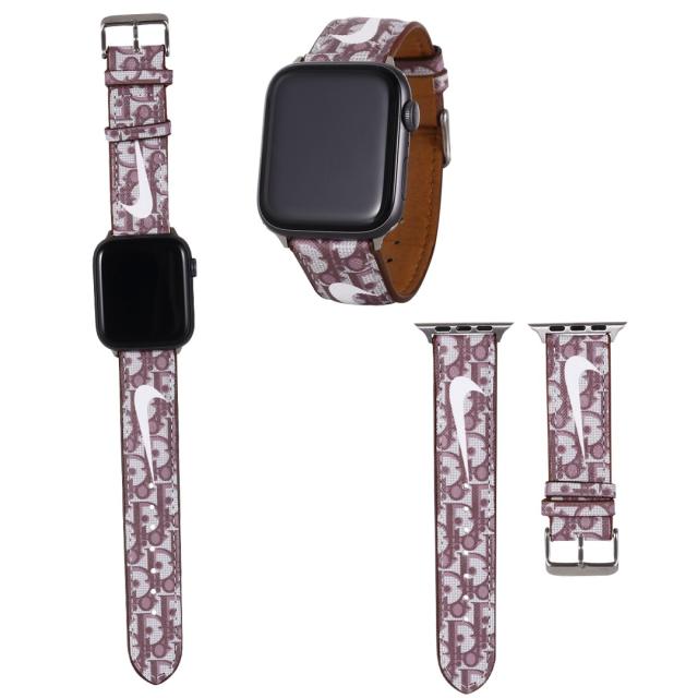 ディオール ナイキ コラボ Apple Watch ベルト 45mm 44mm 42mm 41mm 40mm 38mm NIKE DIOR コラボ アップルウォッチ 替えバンド トロッター柄 ウォッチストラップ 芸能人愛用 エレガント 全8色