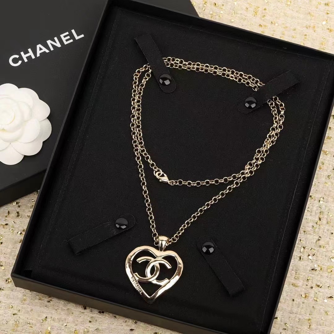 シャネル ネックレス ココマーク ハート Chanel ペンダント 可愛い