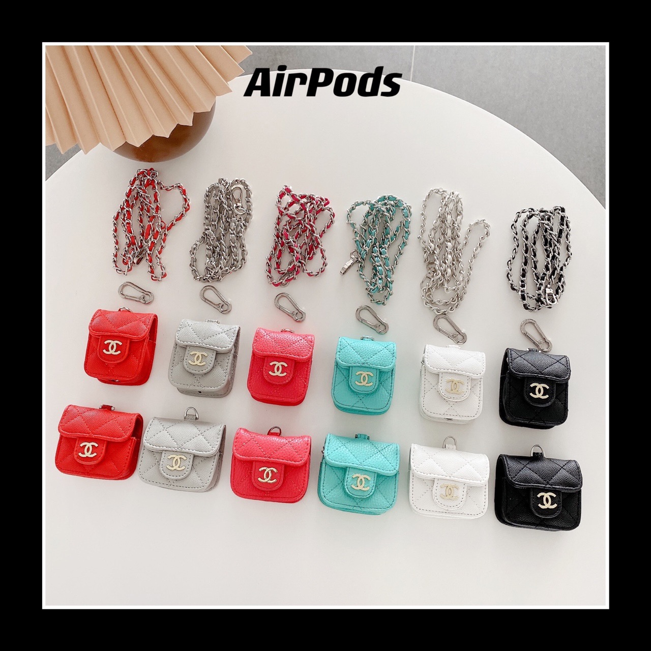 シャネル AirPods 3ケース チェーンストラップ付き Chanel AirPods Proケース ココマーク