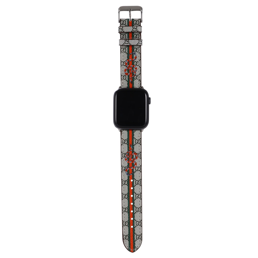 Gucci GGパターン アップルウォッチ グッチ Apple Watch 替えベルト・バンド フラワー ビー スネーク