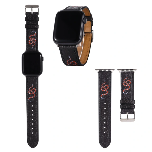 グッチ アップルウォッチ 替えバンド スネーク ビー フラワー GUCCI Apple Watch ベルト GGスプリーム キャンバス Gucci 時計バンド series 7 SE 6 5 4 3 2 1対応 ウォッチストラップ 高級感 オシャレ 全5色 cocobuyee通販