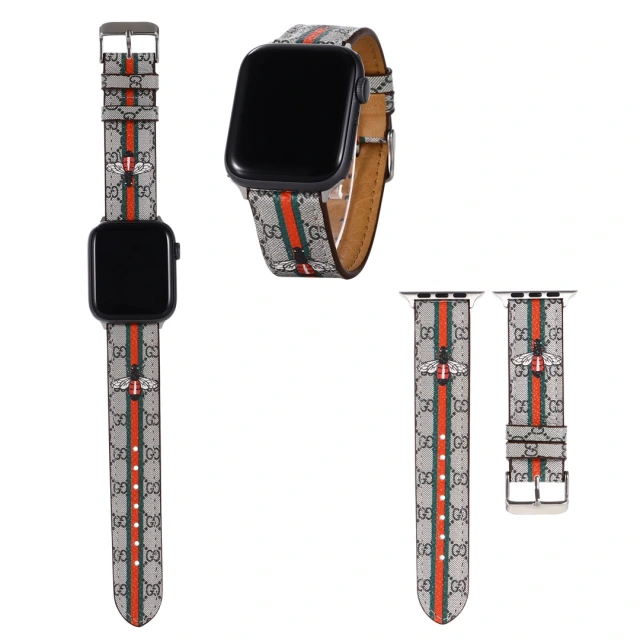 グッチ アップルウォッチ 替えバンド スネーク ビー フラワー GUCCI Apple Watch ベルト GGスプリーム キャンバス Gucci 時計バンド series 7 SE 6 5 4 3 2 1対応 ウォッチストラップ 高級感 オシャレ 全5色 cocobuyee通販
