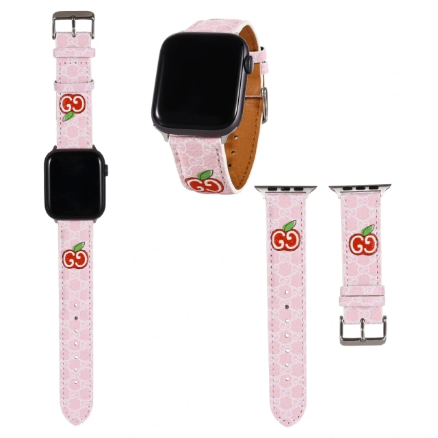 グッチ Apple Watch バンド GGアップル GUCCI アップルウォッチ 替えベルト チェリー Gucci ウォッチストラップ GGスプリーム お洒落 エレガント 全8色 ブランド 新作 プレゼント