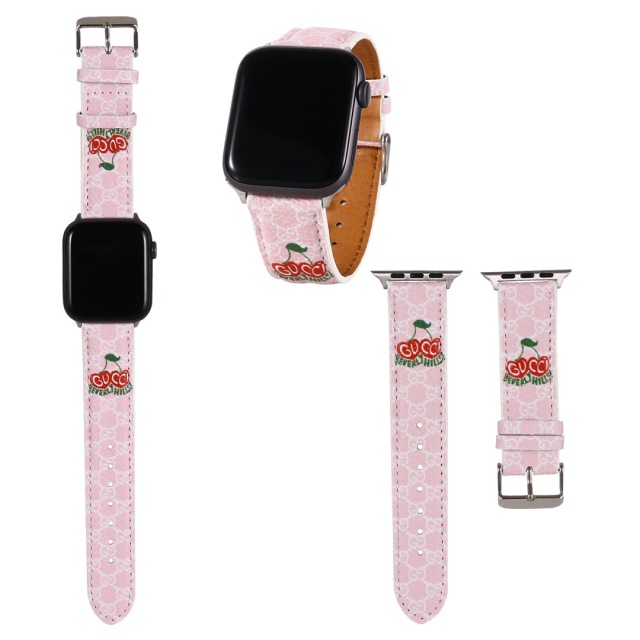 グッチ Apple Watch バンド GGアップル GUCCI アップルウォッチ 替えベルト チェリー Gucci ウォッチストラップ GGスプリーム お洒落 エレガント 全8色 ブランド 新作 プレゼント