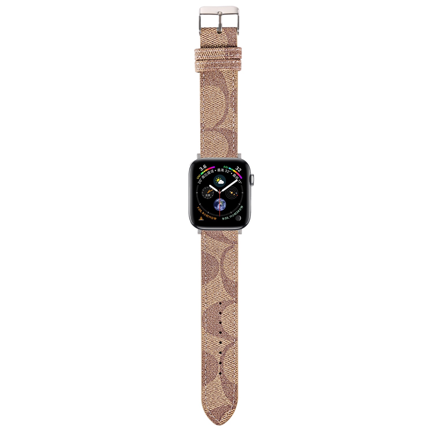 COACH Apple Watch レザーバンド　シグネチャーデザイン