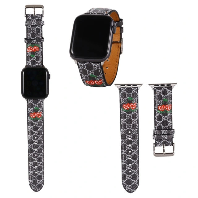 グッチ Apple Watch バンド GGアップル GUCCI アップルウォッチ 替えベルト チェリー Gucci ウォッチストラップ GGスプリーム お洒落 エレガント 全8色 ブランド 新作 プレゼント