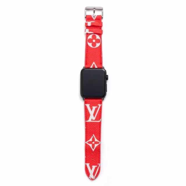 ルイヴィトン Apple Watch 替えバンド モノグラム ダミエ Vuitton アップルウォッチ ベルト series 7/SE/6/5/4/3/2/1 ルイビトン 時計バンド 45mm 44mm 42mm 41mm 40mm 38mm 全8色 オシャレ