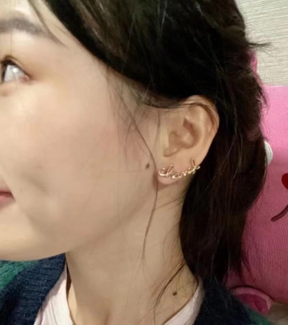 シャネル CCマーク イヤリング chanel文字 ピアス ロゴ 非対称設計  