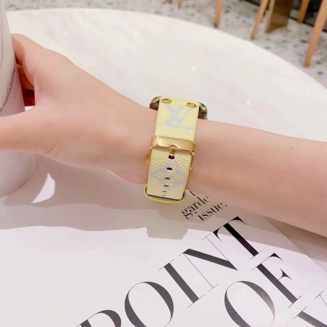 ヴィトン アップルウォッチ バンド モノグラム シリーズ1-7対応 Louis Vuitton Apple Watch ベルト 芸能人愛用 ルイビトン ウォッチストラップ 45/44/42/41/40/38mm マカロンカラー お洒落 エレガント 全8色