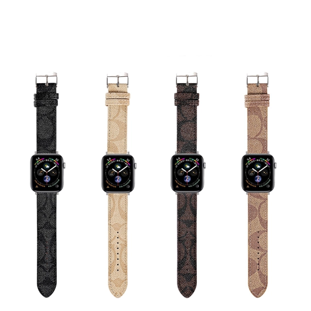 コーチ Apple Watch ベルト シグネチャー柄 45mm 44mm 42mm 41mm 40mm 38mm COACH アップルウォッチ 時計バンド 定番 Coach 替えベルト 高級感 ビジネス 男女兼用 全四色 おすすめ