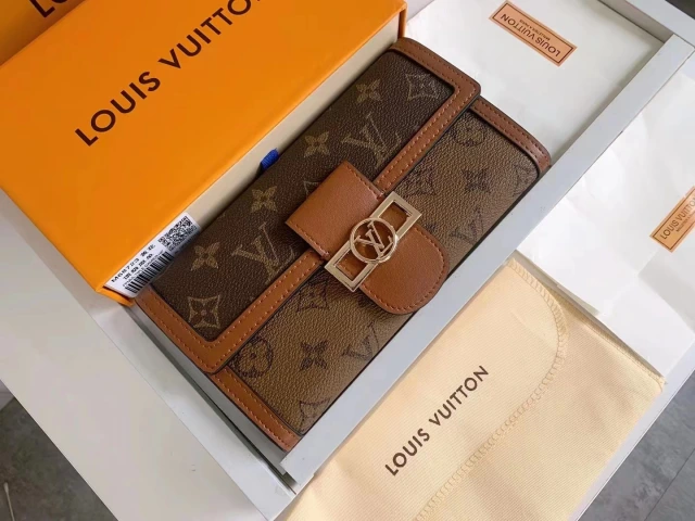 ルイヴィトン 長財布  モノグラム・リバース Vuitton ジッピー ドーフィーヌ ヴィトン クラッチバッグ ルイビトン ウォレット ハンドバック 男女兼用 カード入れ 全2色 ハイコピー cocobuyee通販