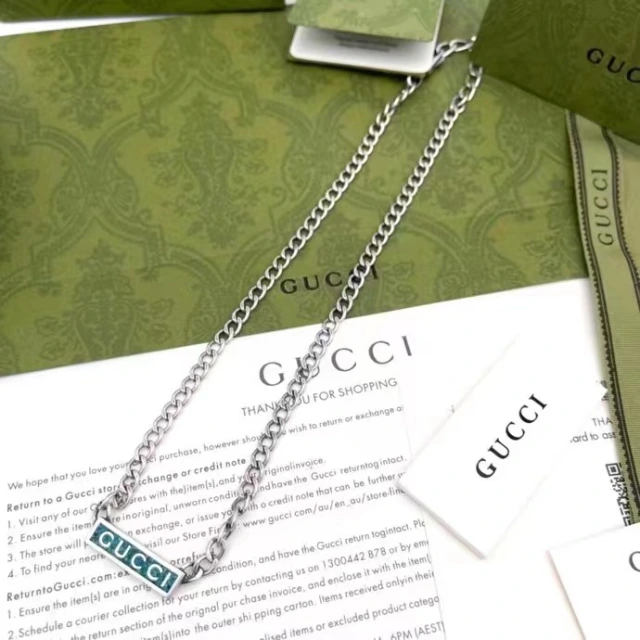 グッチ ネックレス エナメル GUCCIロゴ付き ネックレス 新作 Gucci ゴルメットチェーン necklace 芸能人愛用 ブランド 高級感 スーパーコピー 大人気 cocobuyee通販