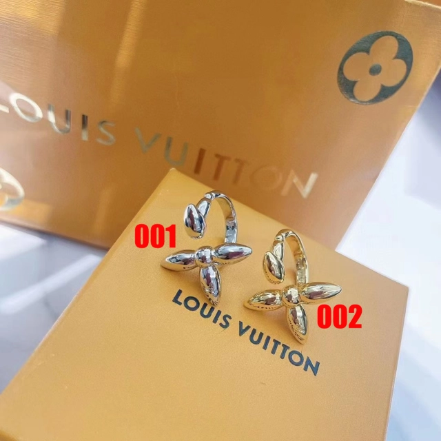 ヴィトン 指輪 バーグ・ルイゼット LOUIS VUITTON オープンリング モノグラム フラワー ルイビトン リング お洒落フリーサイズ 個性的 コピー 新作 ゴールド シルバー 全2色