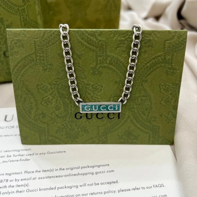 グッチ ネックレス エナメル GUCCIロゴ付き ネックレス 新作 Gucci ゴルメットチェーン necklace 芸能人愛用 ブランド 高級感 スーパーコピー 大人気 cocobuyee通販