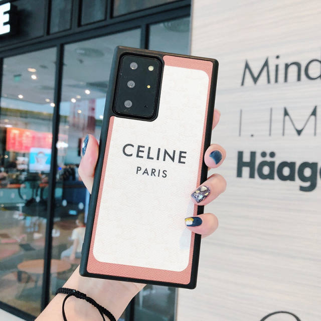 セリーヌ Galaxy S21 Ultraケース トリオンフ柄 Celine Galaxy S21+ケース ロゴ付き CELINE Galaxy S20 Plusケース エレガント 大人可愛い トレンド お洒落 レディース 全3色 cocobuyee通販