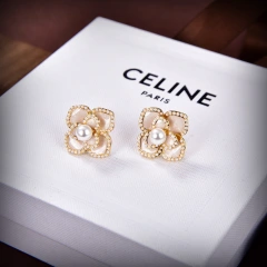 セリーヌ ピアス 花柄 CELINE イヤリング パール Celine earrings 贅沢 