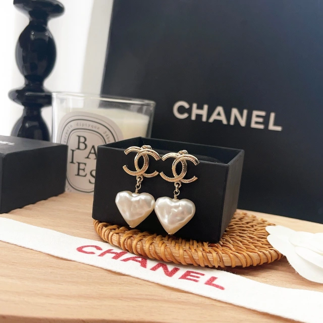 シャネル ピアス ハートパール CHANEL パールピアス ココマーク Chanel  