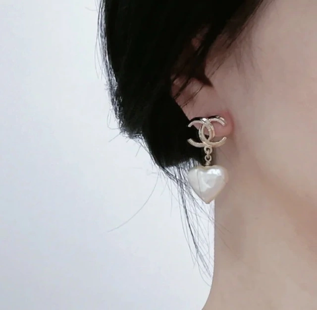 シャネル ピアス ハートパール CHANEL パールピアス ココマーク Chanel  